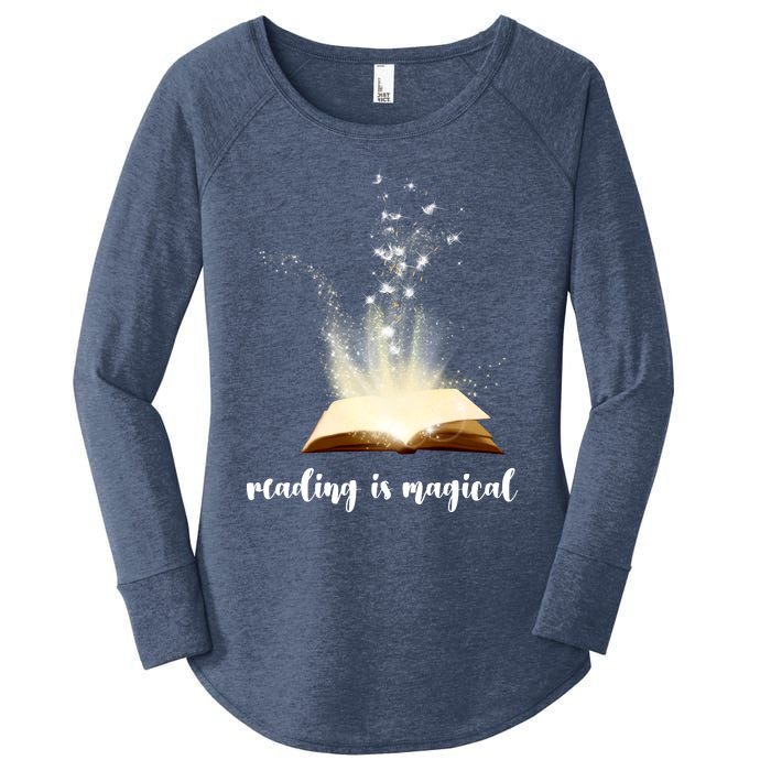 Great Gift Reading Is Magical Women's Perfect Tri Tunic Long Sleeve Shirt