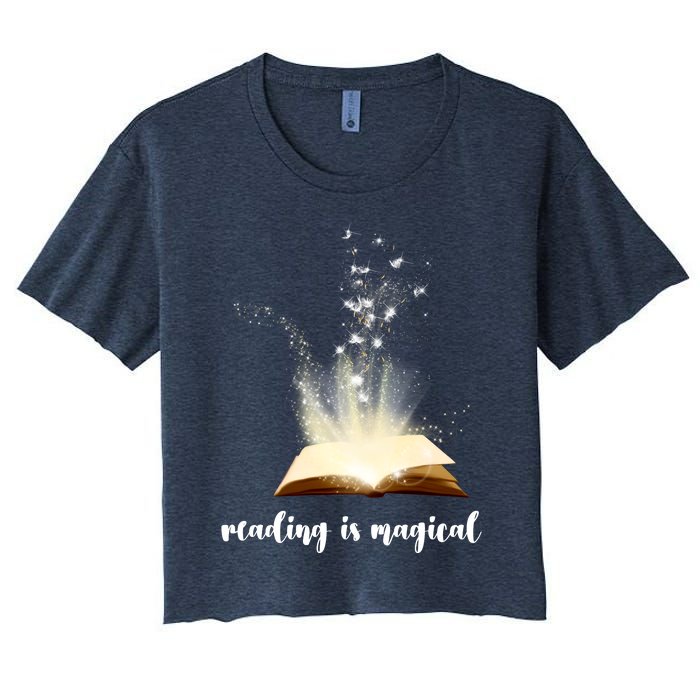 Great Gift Reading Is Magical Women's Crop Top Tee