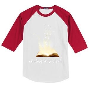 Great Gift Reading Is Magical Kids Colorblock Raglan Jersey