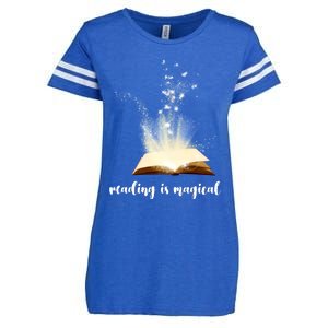 Great Gift Reading Is Magical Enza Ladies Jersey Football T-Shirt