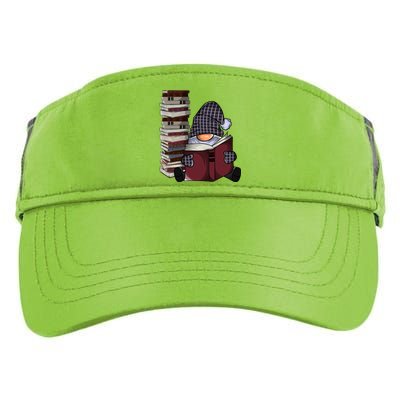 Garden Gnome Reading Books Gnomes Book Lover Gift Adult Drive Performance Visor