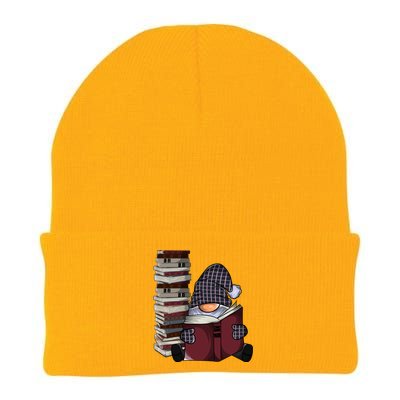 Garden Gnome Reading Books Gnomes Book Lover Gift Knit Cap Winter Beanie