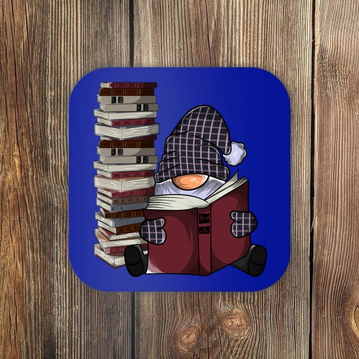 Garden Gnome Reading Books Gnomes Book Lover Gift Coaster