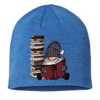 Garden Gnome Reading Books Gnomes Book Lover Gift Sustainable Beanie