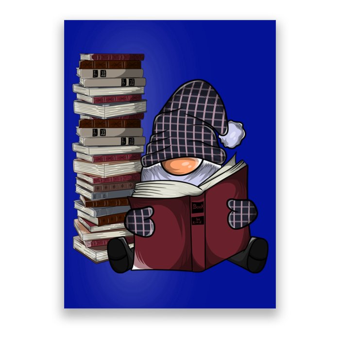 Garden Gnome Reading Books Gnomes Book Lover Gift Poster