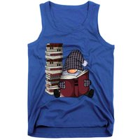 Garden Gnome Reading Books Gnomes Book Lover Gift Tank Top