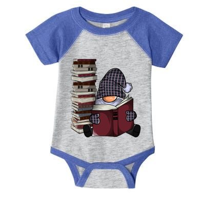 Garden Gnome Reading Books Gnomes Book Lover Gift Infant Baby Jersey Bodysuit