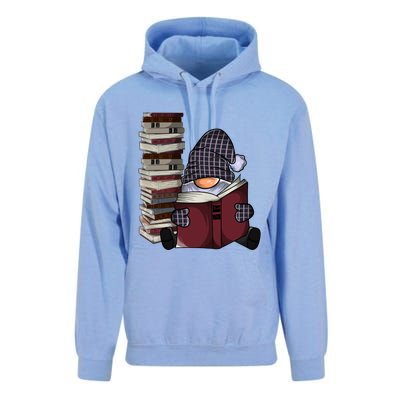 Garden Gnome Reading Books Gnomes Book Lover Gift Unisex Surf Hoodie