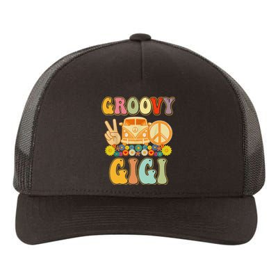 Groovy Gigi Retro Matching Family Baby Shower Mother's Day Yupoong Adult 5-Panel Trucker Hat