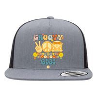 Groovy Gigi Retro Matching Family Baby Shower Mother's Day Flat Bill Trucker Hat