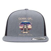 Gemini Girl Retro Zodiac Flat Bill Trucker Hat