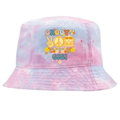 Groovy Gigi Retro Matching Family Baby Shower Mother's Day Tie-Dyed Bucket Hat