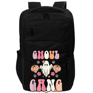 Ghoul Gang Retro Groovy Flowers Funny Ghosts Boo Halloween Impact Tech Backpack