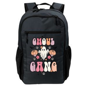 Ghoul Gang Retro Groovy Flowers Funny Ghosts Boo Halloween Daily Commute Backpack