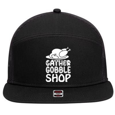 Gather Gobble Shop 7 Panel Mesh Trucker Snapback Hat