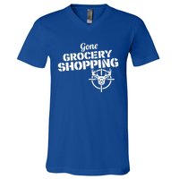 Gone Grocery Shopping Deer Hunter Cute Gift Archer Deer Hunting Gift V-Neck T-Shirt