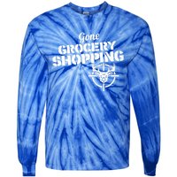 Gone Grocery Shopping Deer Hunter Cute Gift Archer Deer Hunting Gift Tie-Dye Long Sleeve Shirt