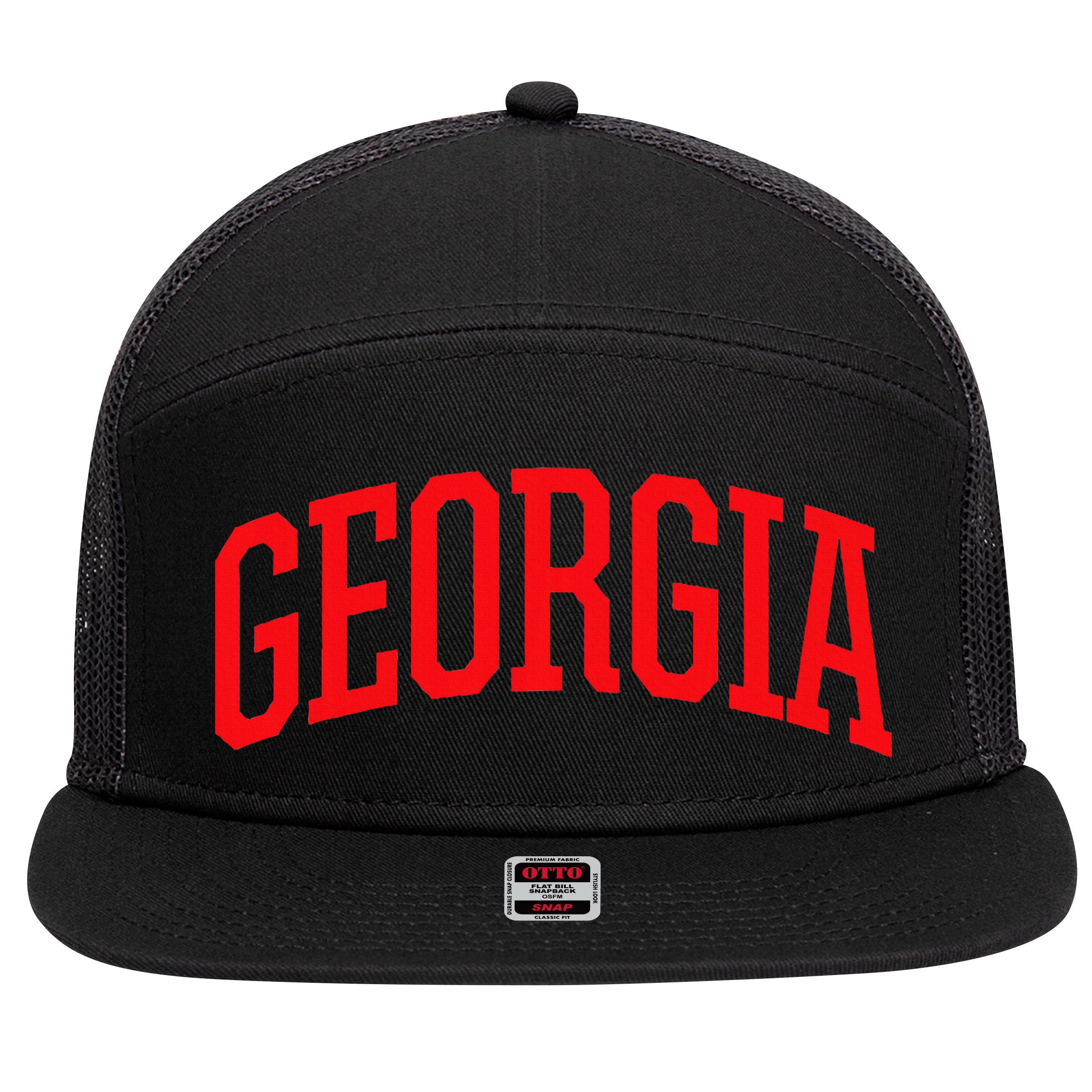 Georgia Georgia Sports Collegestyle 7 Panel Mesh Trucker Snapback Hat