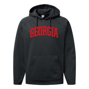 Georgia Georgia Sports Collegestyle Performance Fleece Hoodie