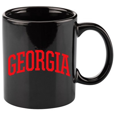 Georgia Georgia Sports Collegestyle 11oz C Handle Ceramic Mug