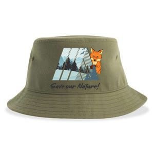 Go Green! Save The Earth Save Our Nature! Great Gift Sustainable Bucket Hat