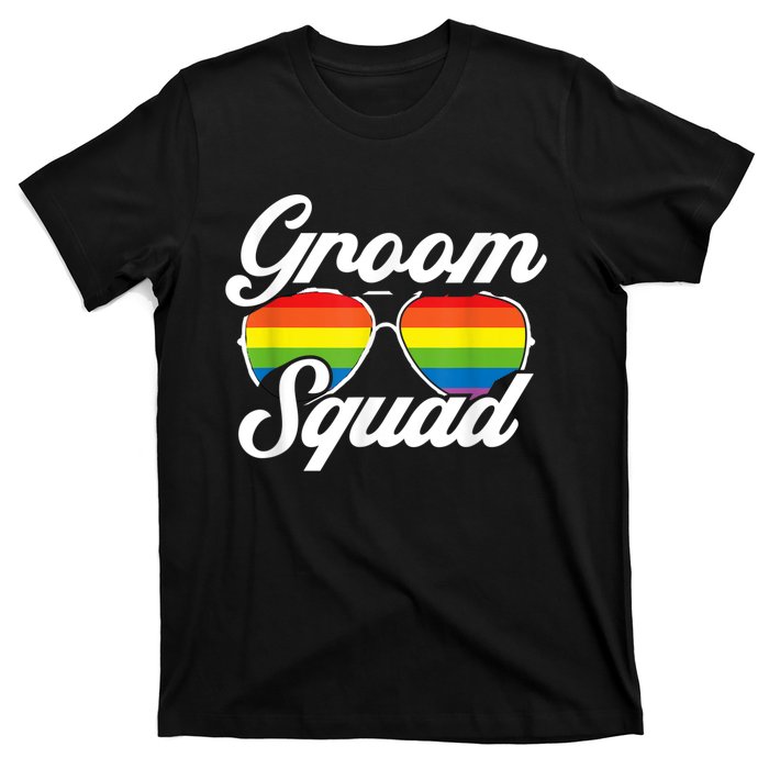 Gay Groom Squad LGBT Wedding Ceremony Bachelor Party T-Shirt