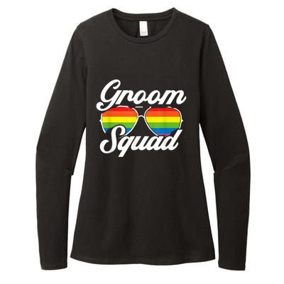 Gay Groom Squad LGBT Wedding Ceremony Bachelor Party Womens CVC Long Sleeve Shirt