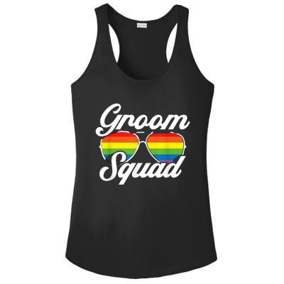 Gay Groom Squad LGBT Wedding Ceremony Bachelor Party Ladies PosiCharge Competitor Racerback Tank