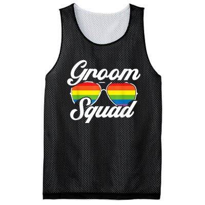 Gay Groom Squad LGBT Wedding Ceremony Bachelor Party Mesh Reversible Basketball Jersey Tank