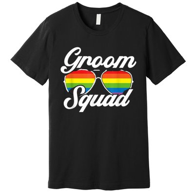 Gay Groom Squad LGBT Wedding Ceremony Bachelor Party Premium T-Shirt