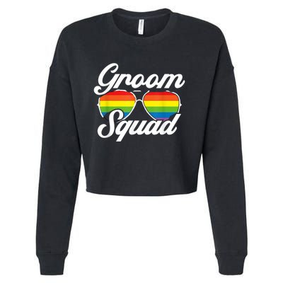 Gay Groom Squad LGBT Wedding Ceremony Bachelor Party Cropped Pullover Crew