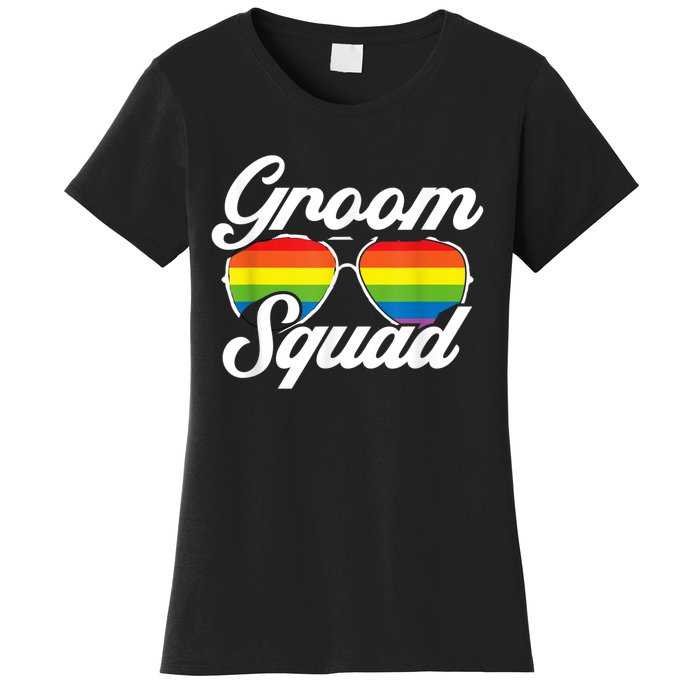 Gay Groom Squad LGBT Wedding Ceremony Bachelor Party Women's T-Shirt