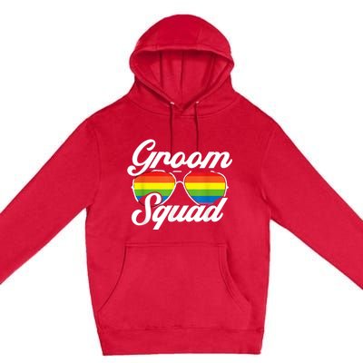 Gay Groom Squad LGBT Wedding Ceremony Bachelor Party Premium Pullover Hoodie