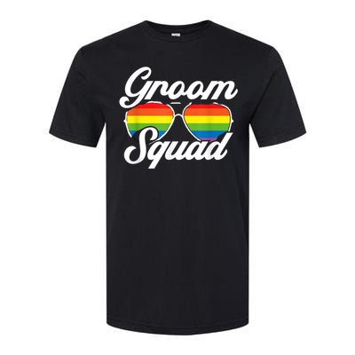 Gay Groom Squad LGBT Wedding Ceremony Bachelor Party Softstyle CVC T-Shirt