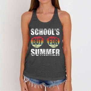 Graduation Gift Schools Out For Summer Students Teacher Women's Knotted Racerback Tank