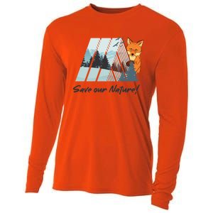 Go Green! Save The Earth Save Our Nature! Gift Cooling Performance Long Sleeve Crew