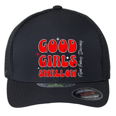 Good Girl Swallow Fight Eating Disorders Recovery Warrior Flexfit Unipanel Trucker Cap