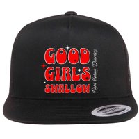 Good Girl Swallow Fight Eating Disorders Recovery Warrior Flat Bill Trucker Hat
