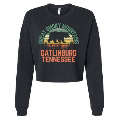 Gatlinburg Great Smoky Mountains National Park Tennessee Meaningful Gift Cropped Pullover Crew