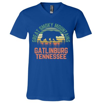 Gatlinburg Great Smoky Mountains National Park Tennessee Meaningful Gift V-Neck T-Shirt