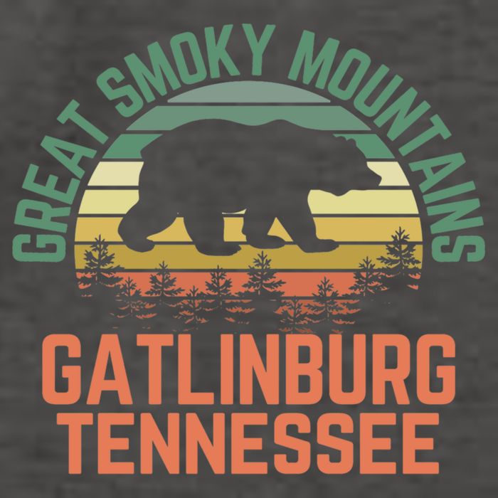 Gatlinburg Great Smoky Mountains National Park Tennessee Meaningful Gift Vector Backpack