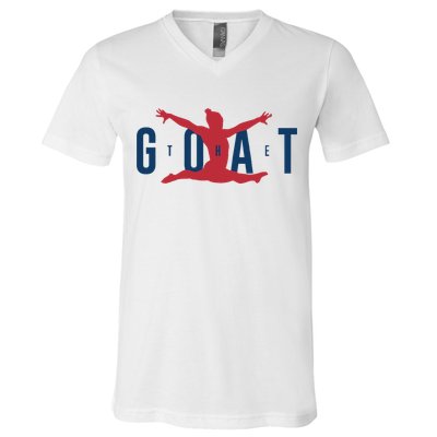 Gymnastics Goat Simone Biles 2024 V-Neck T-Shirt