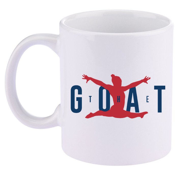 Gymnastics Goat Simone Biles 2024 11oz C Handle Ceramic Mug