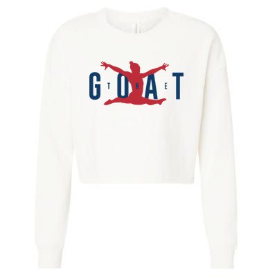 Gymnastics Goat Simone Biles 2024 Cropped Pullover Crew