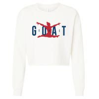 Gymnastics Goat Simone Biles 2024 Cropped Pullover Crew
