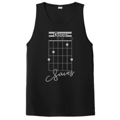 Guitar Gsus Saves Funny Christian Guitarist PosiCharge Competitor Tank