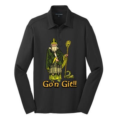 GoN Git St Patrick Silk Touch Performance Long Sleeve Polo