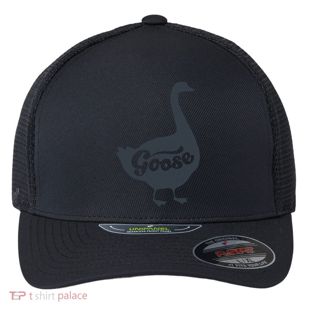 Grey Goose Simple Distress Flexfit Unipanel Trucker Cap