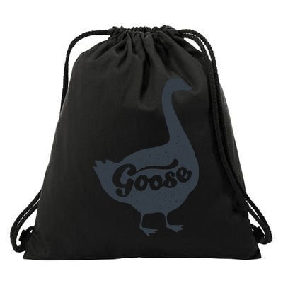Grey Goose Simple Distress Drawstring Bag