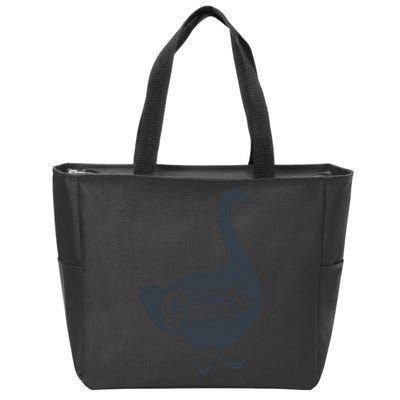 Grey Goose Simple Distress Zip Tote Bag